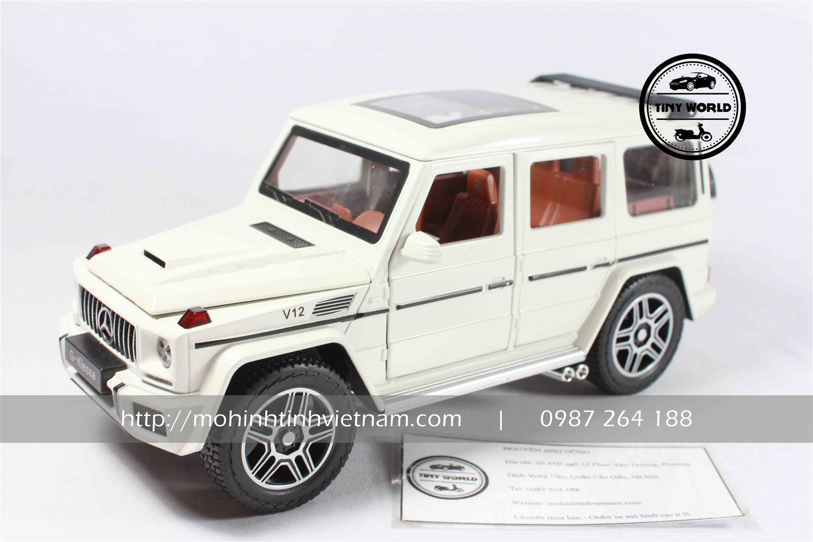 MÔ HÌNH Ô TÔ MERCEDES-BENZ G63 (TRẮNG) 1:24 DIECAST MODEL