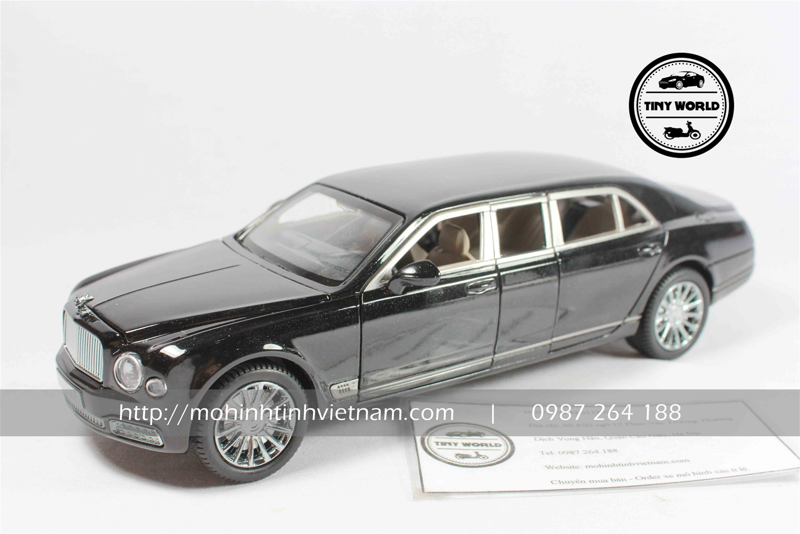MÔ HÌNH Ô TÔ BENTLEY MULSANNE (ĐEN) 1:24 XLG