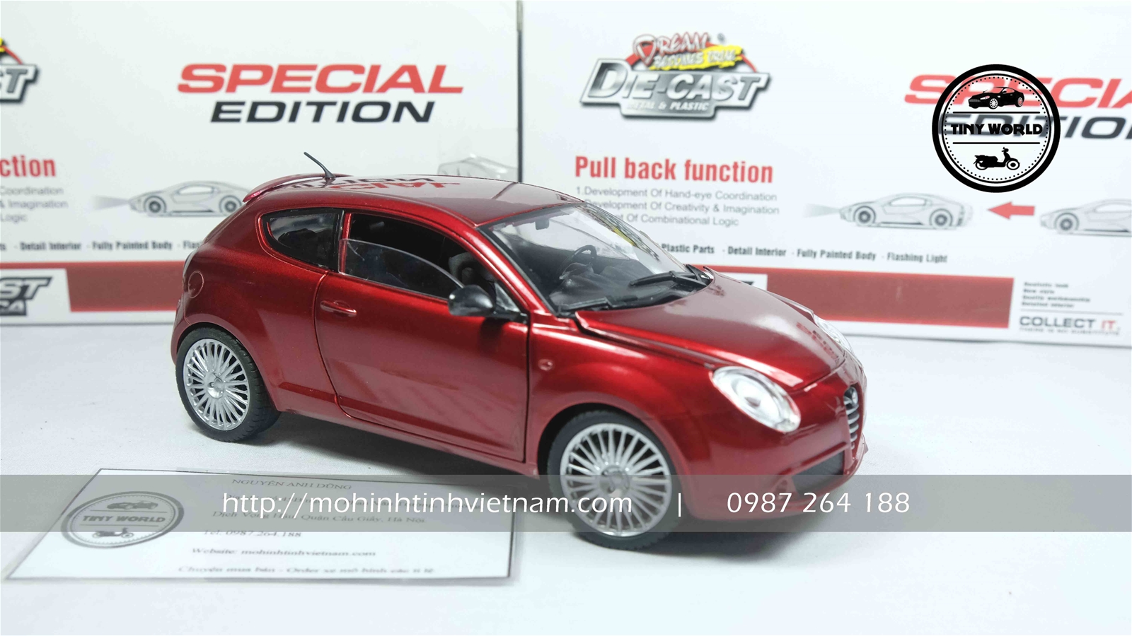 ALFA ROMEO MITO 2008 (ĐỎ) 1:24 MONDO