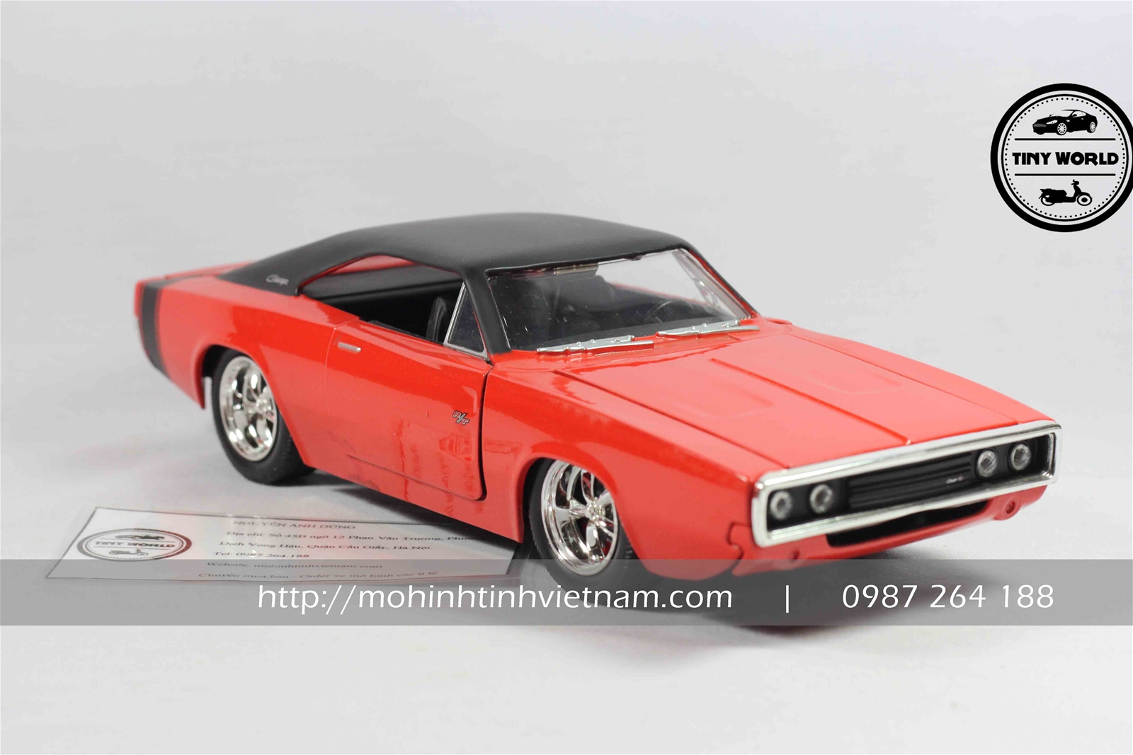 MÔ HÌNH Ô TÔ DODGE CHARGER RT 1970 (ĐỎ) 1:24 JADA
