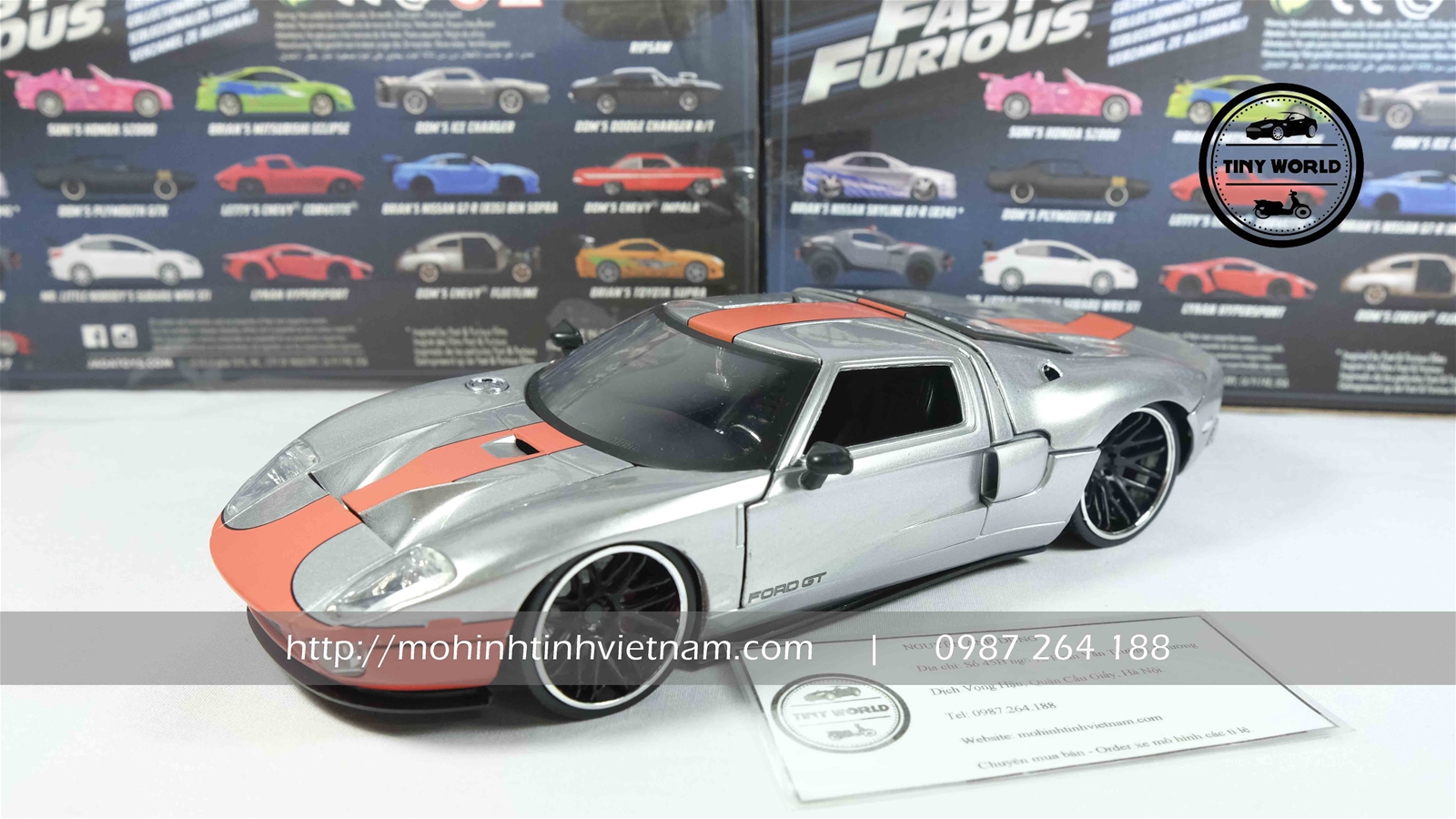 MÔ HÌNH Ô TÔ FORD GT 2005 (XÁM) 1:24 JADA