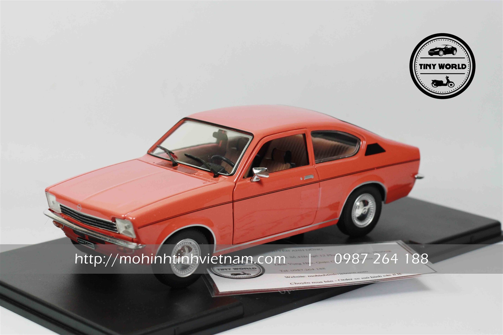 MÔ HÌNH Ô TÔ OPEL KADETT C COUPE 1973 (CAM) 1:24 WHITEBOX