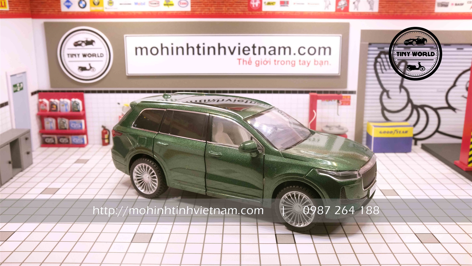 MÔ HÌNH Ô TÔ LI XIANG ONE (XANH) 1:24 JINLIFANG