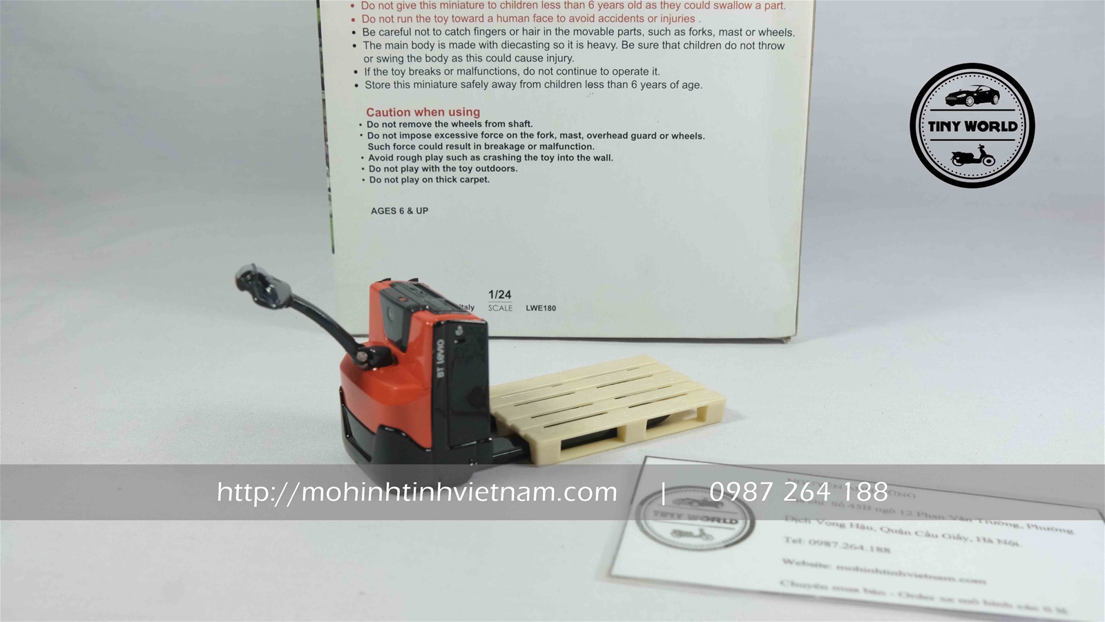 MÔ HÌNH XE NÂNG BT LEVIO (ĐỎ) 1:24