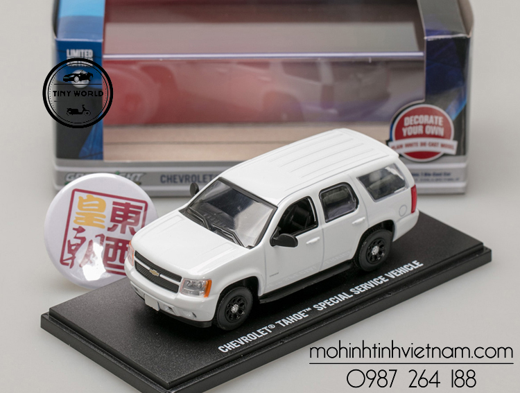 MÔ HÌNH Ô TÔ CHEVROLET TAHOE (TRẮNG) 1:43 GREENLIGHT