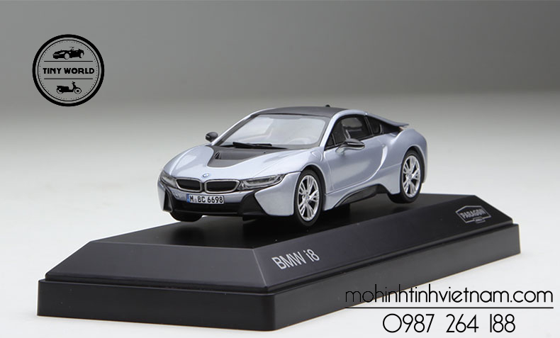 MÔ HÌNH Ô TÔ BMW I8 (BẠC) 1:43 PARAGON