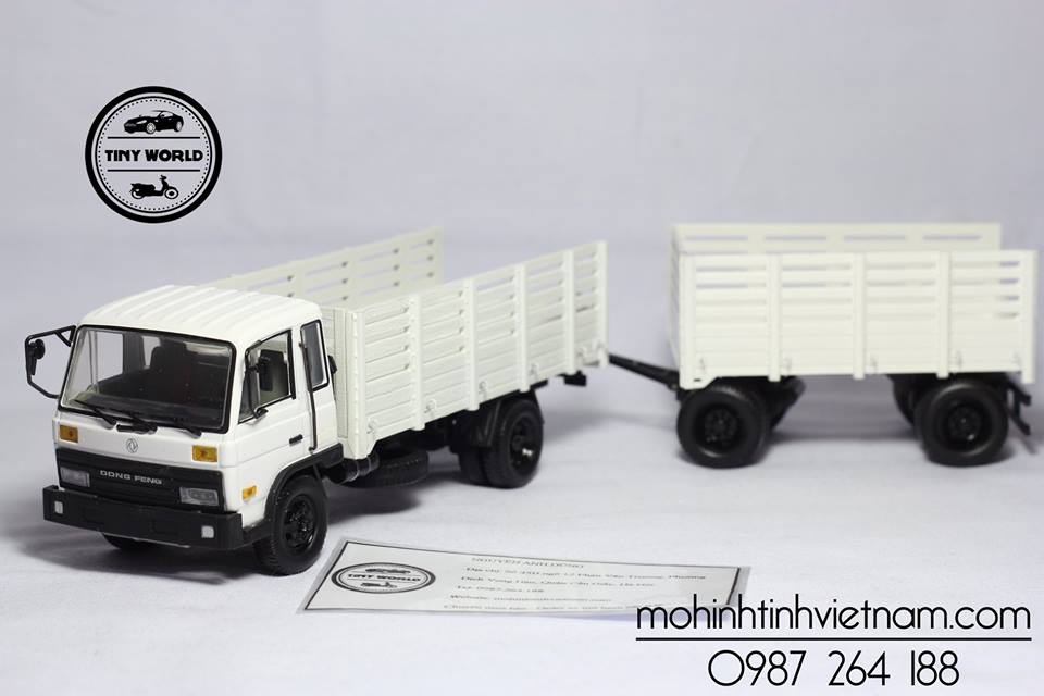 MÔ HÌNH XE TẢI DONGFENG EQ1118 (TRẮNG) 1:50 DEALER