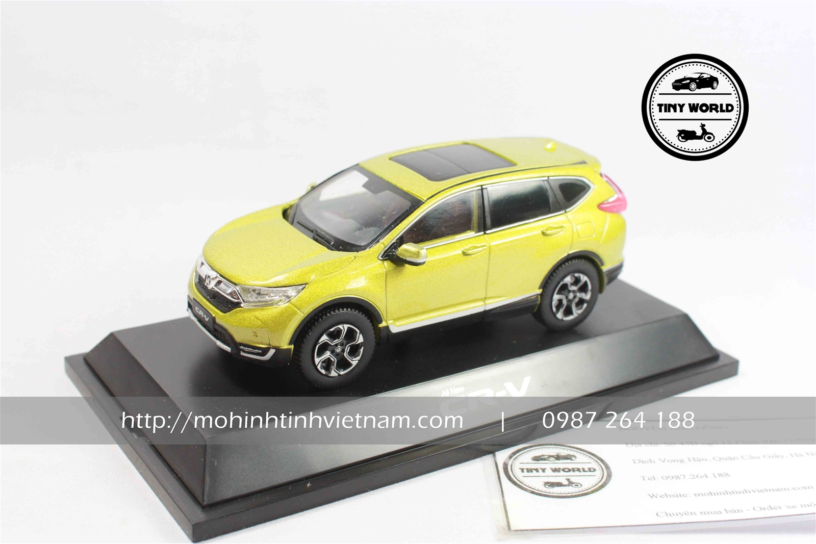 MÔ HÌNH Ô TÔ HONDA CR-V 2017 (XANH) 1:43 DEALER