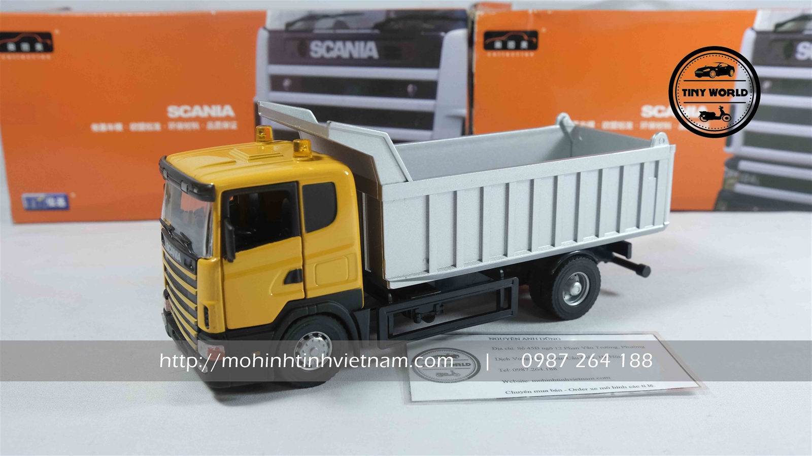 MÔ HÌNH XE TẢI SCANIA (VÀNG) 1:43 JOYCITY
