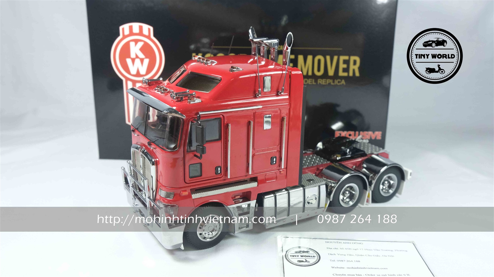 MÔ HÌNH ĐẦU KÉO KENWORTH K200 PRIME MOVER (ĐỎ) 1:32 EXCLUSIVE