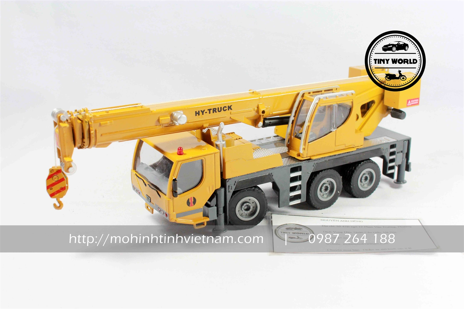 MÔ HÌNH XE CẨU (VÀNG) 1:50 HY-TRUCK