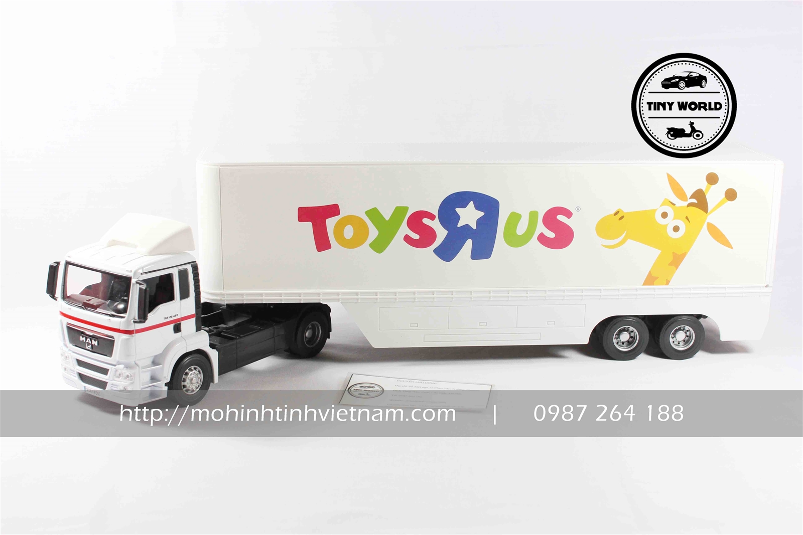 MÔ HÌNH CONTAINER MAN TOYSRUS (TRẮNG) 1:32 DIECAST MODEL