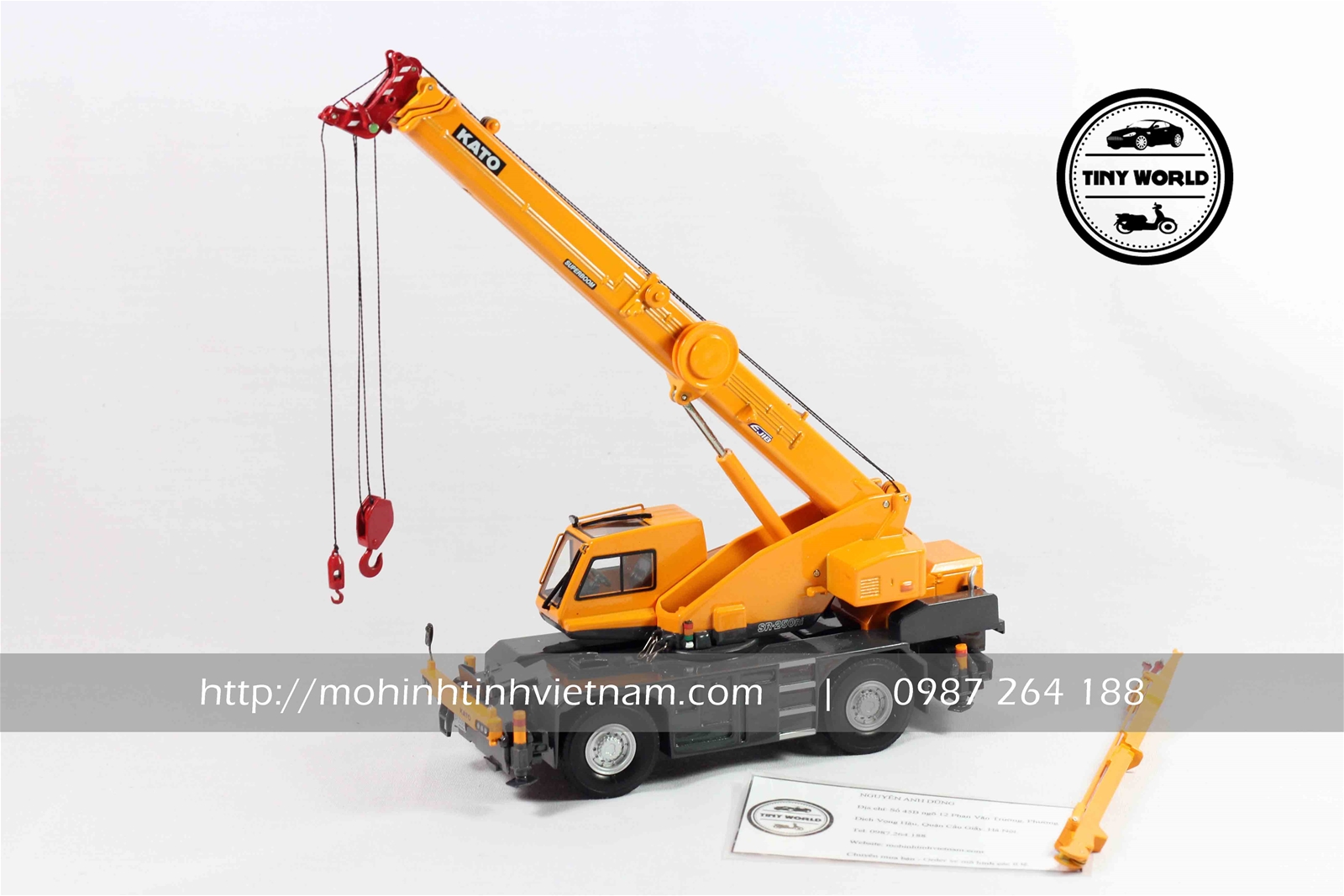 MÔ HÌNH XE CẨU KATO SR-250RI ROUGHTER (VÀNG) 1:50 DEALER