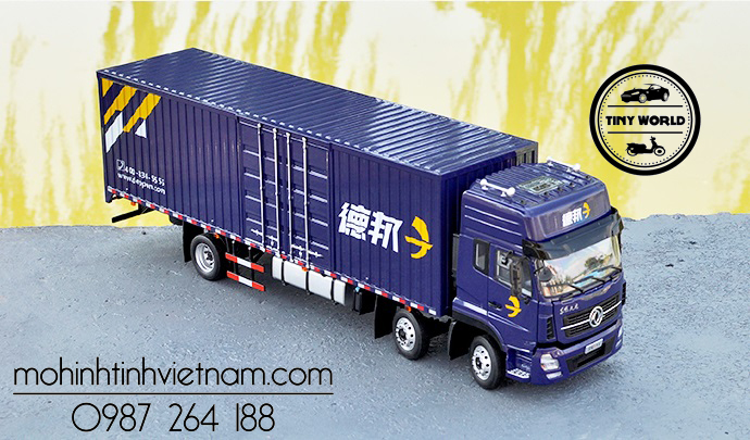 MÔ HÌNH XE TẢI DONGFENG TIANLONG DEPPON (XANH) 1:24 DEALER