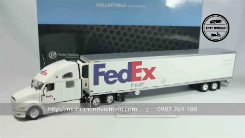 MÔ HÌNH CONTAINER KENWORTH FEDEX EXPRESS (TRẮNG) 1:53 TONKIN