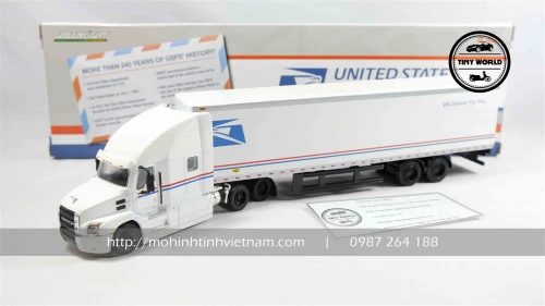 MÔ HÌNH CONTAINER MACK ANTHEM 2019 (TRẮNG) 1:64 GREENLIGHT