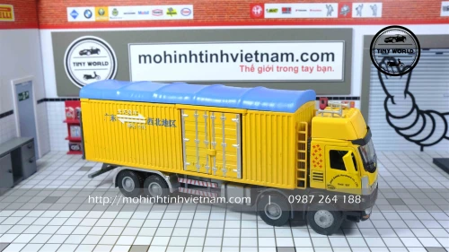 MÔ HÌNH XE TẢI THÙNG (VÀNG) 1:50 JINGBANG