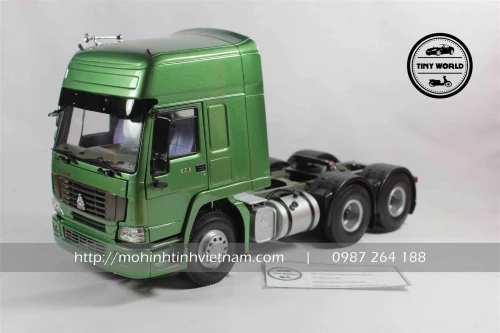 MÔ HÌNH ĐẦU KÉO HOWO 336 (XANH) 1:24 DEALER