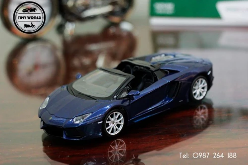 MÔ HÌNH Ô TÔ LAMBORGHINI AVENTADOR LP700-4 ROADSTER (XANH) 1:24 MAISTO