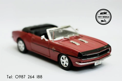 MÔ HÌNH Ô TÔ CHEVROLET CAMARO 1968 (HỒNG) 1:24 MAISTO