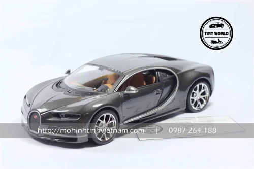 MÔ HÌNH Ô TÔ BUGATTI CHIRON (XÁM) 1:24 MAISTO