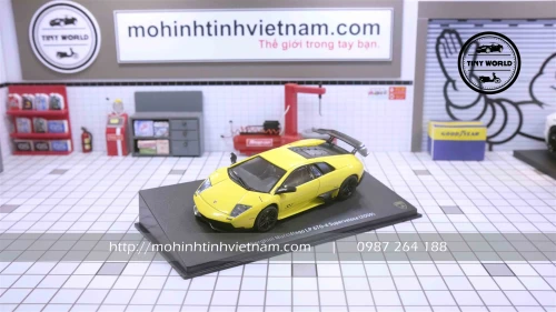 MÔ HÌNH Ô TÔ LAMBORGHINI MURCIELAGO LP 670-4 SUPERVEIOCE 2009 (VÀNG) 1:43 IXO