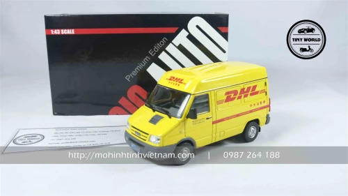 MÔ HÌNH Ô TÔ IVECO DHL EXPRESS (VÀNG) 1:43