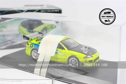 MÔ HÌNH Ô TÔ MITSUBISHI ECLIPSE BRIANS 1995 (XANH) 1:43 GREENLIGHT