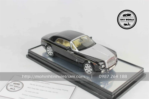MÔ HÌNH Ô TÔ ROLLS-ROYCE PHANTOM COUPE (ĐEN BÓNG) 1:43 KYOSHO