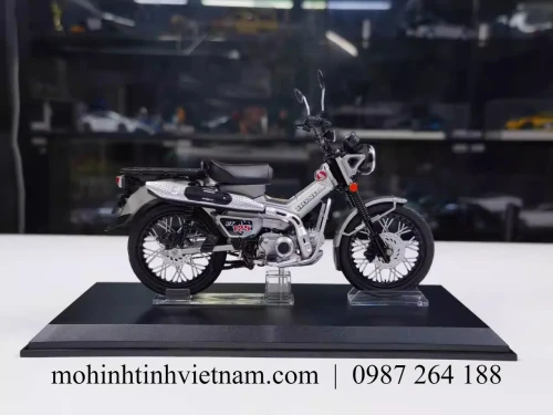 MÔ HÌNH XE MÁY HONDA CT125 (BẠC) 1:12 DIECAST MOTORCYCLE