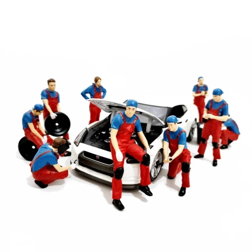 MÔ HÌNH THỢ SỬA XE (ĐỎ) 1:18