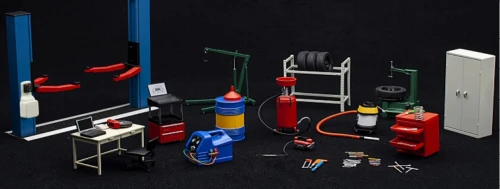 MÔ HÌNH GARAGE KIT SET (XANH) 1:18 AUTOART
