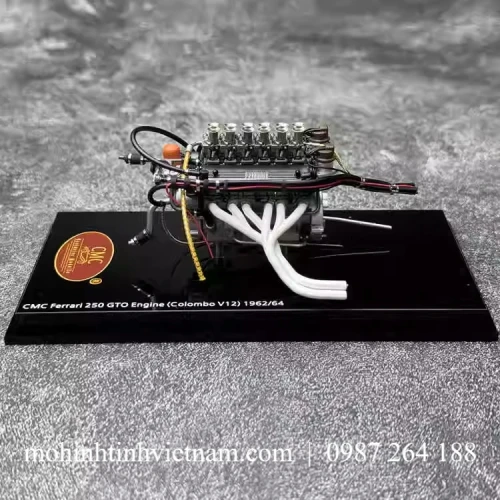 MÔ HÌNH ĐỘNG CƠ FERRARI 250GTO ENGINE (ĐEN) 1:18 CMC