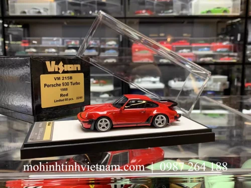 MÔ HÌNH Ô TÔ PORSCHE 930 TURBO RUF (ĐỎ) 1:18 MAKE UP