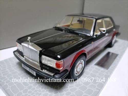 MÔ HÌNH Ô TÔ ROLLS-ROYCE SILVER SPIRIT (ĐEN) 1:18 AMC