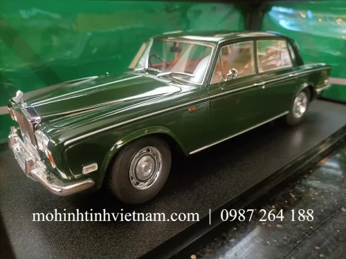 MÔ HÌNH Ô TÔ ROLLS-ROYCE SILVER SHADOW LUXURY (XANH) 1:18 CULT
