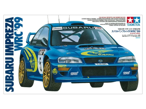 MÔ HÌNH Ô TÔ SUBARU IMPREZA WRC '99 (XANH) 1:24 TAMIYA