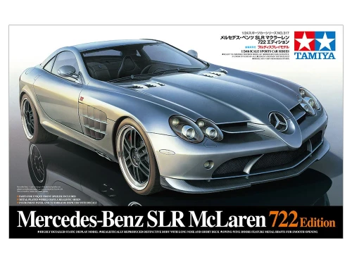 MÔ HÌNH Ô TÔ MERCEDES-BENZ SLR MCLAREN 722 EDITION (BẠC) 1:24 TAMIYA