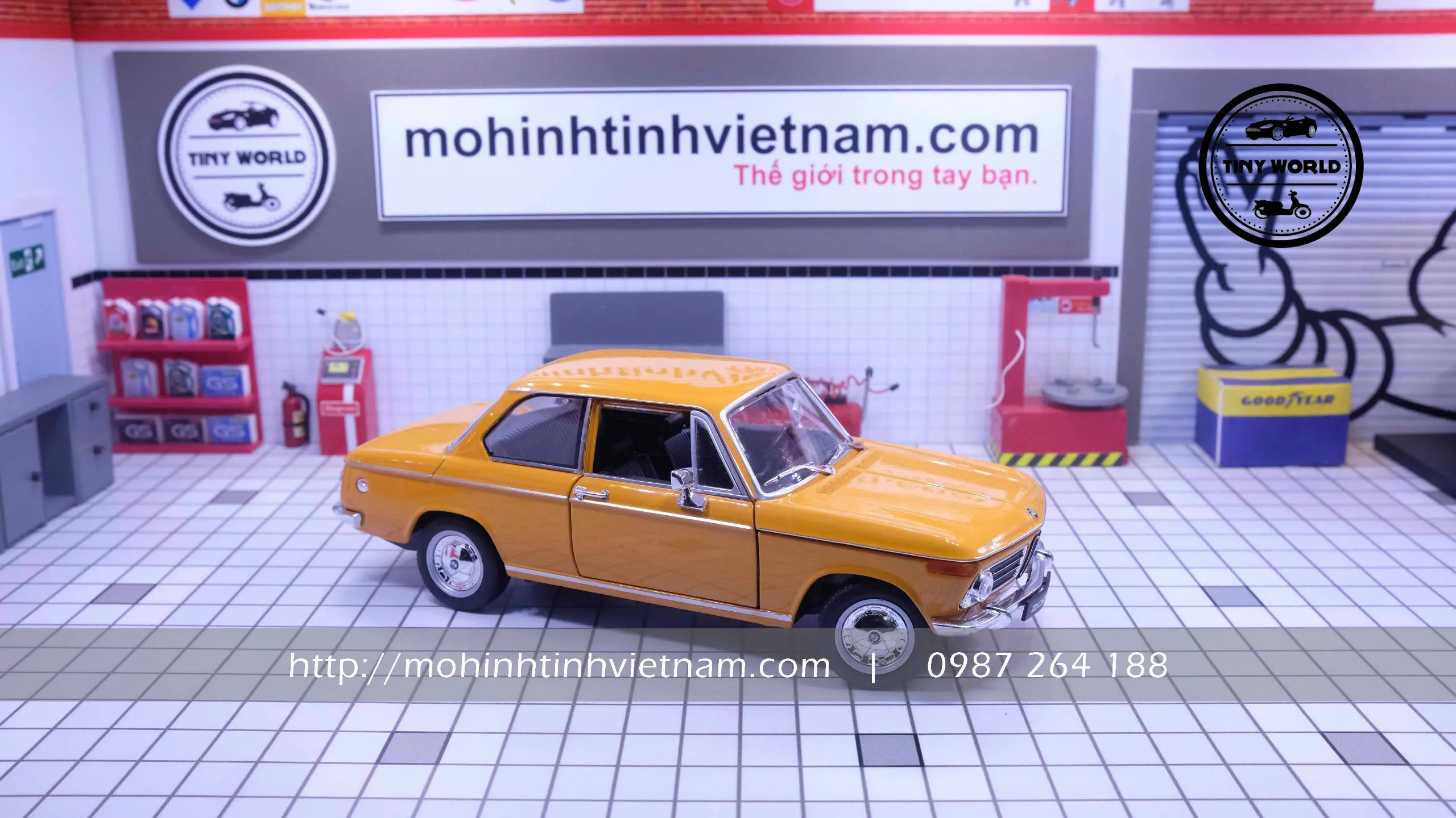 MÔ HÌNH Ô TÔ BMW 2002 Ti (CAM) 1:24 WELLY