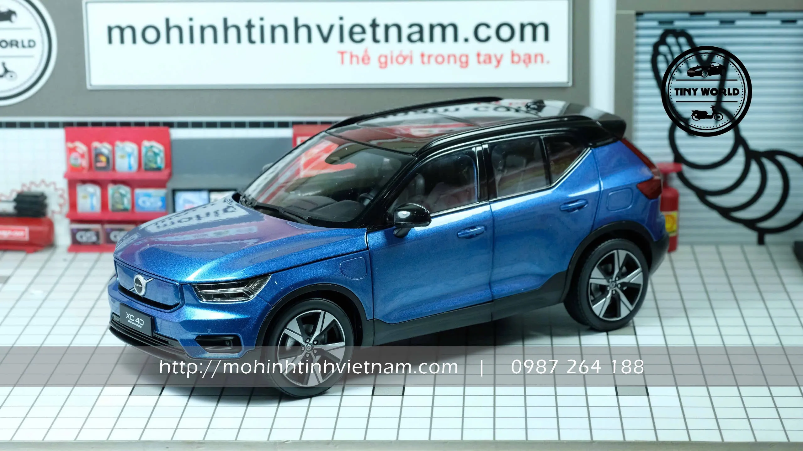 MÔ HÌNH Ô TÔ VOLVO XC40 (XANH) 1:18 PAUDI