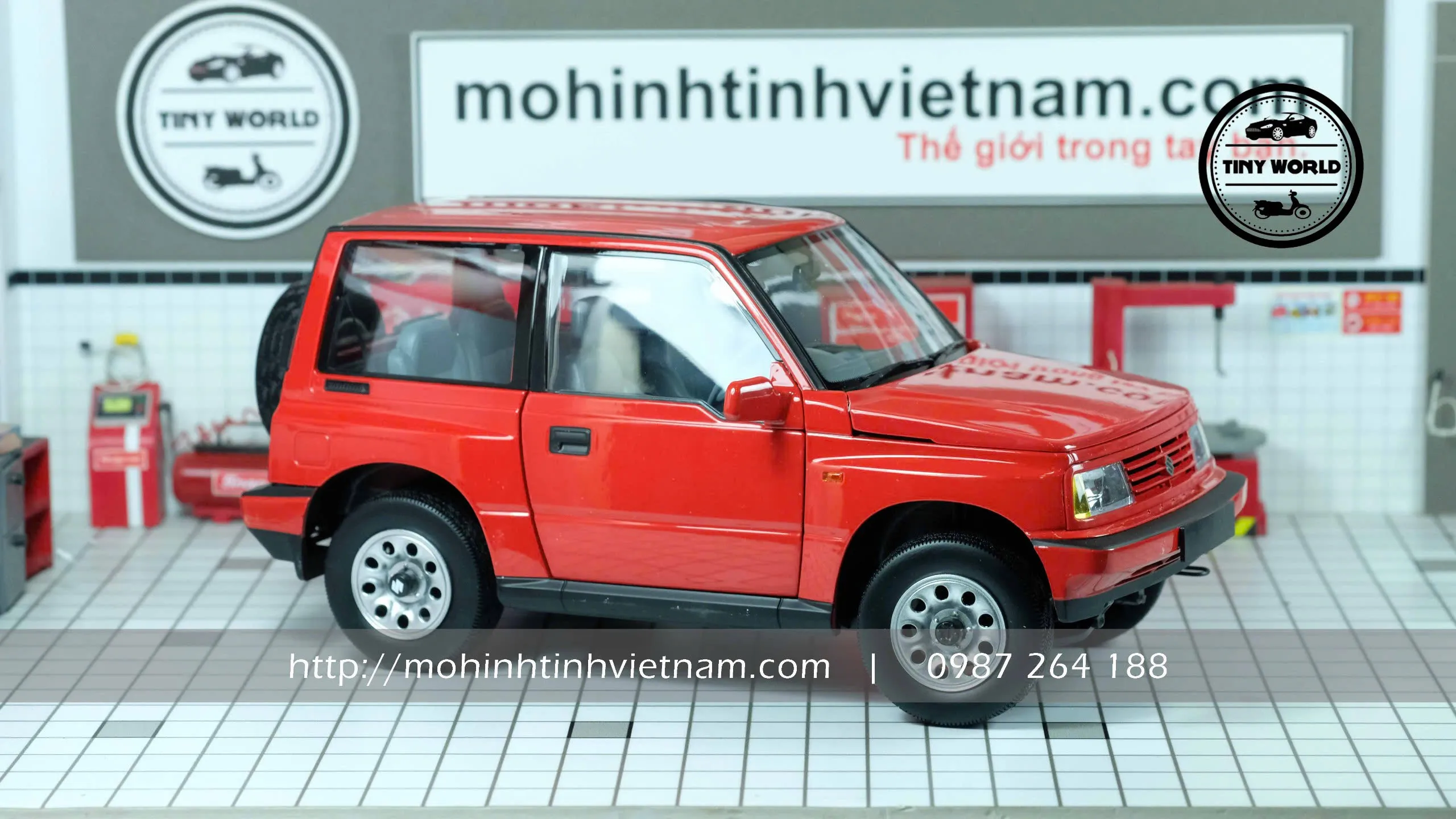 MÔ HÌNH Ô TÔ SUZUKI VITARA (ĐỎ) 1:18 DEALER