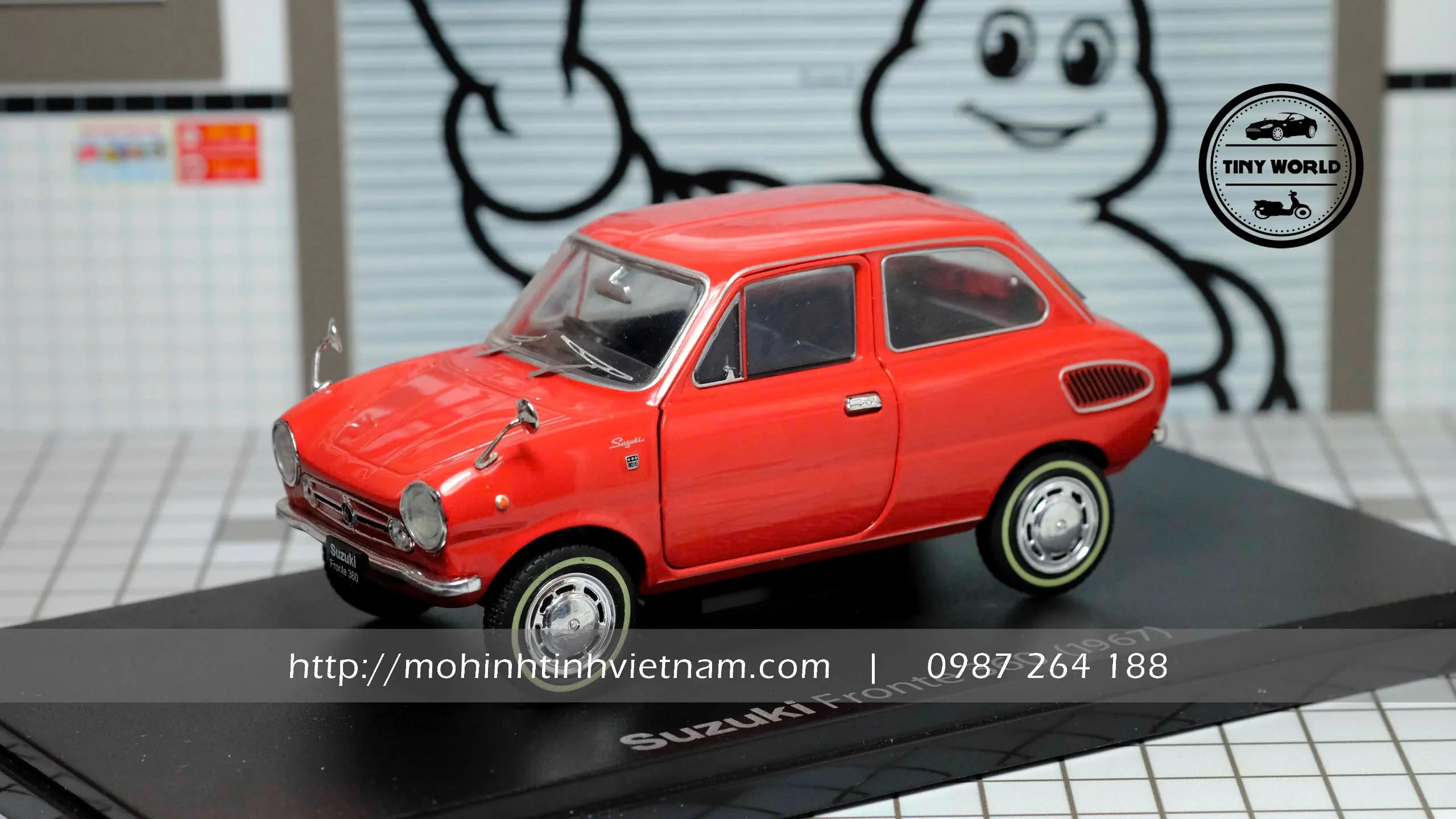 MÔ HÌNH Ô TÔ SUZUKI FRONTE 360 1967 (ĐỎ) 1:24 HACHETTE