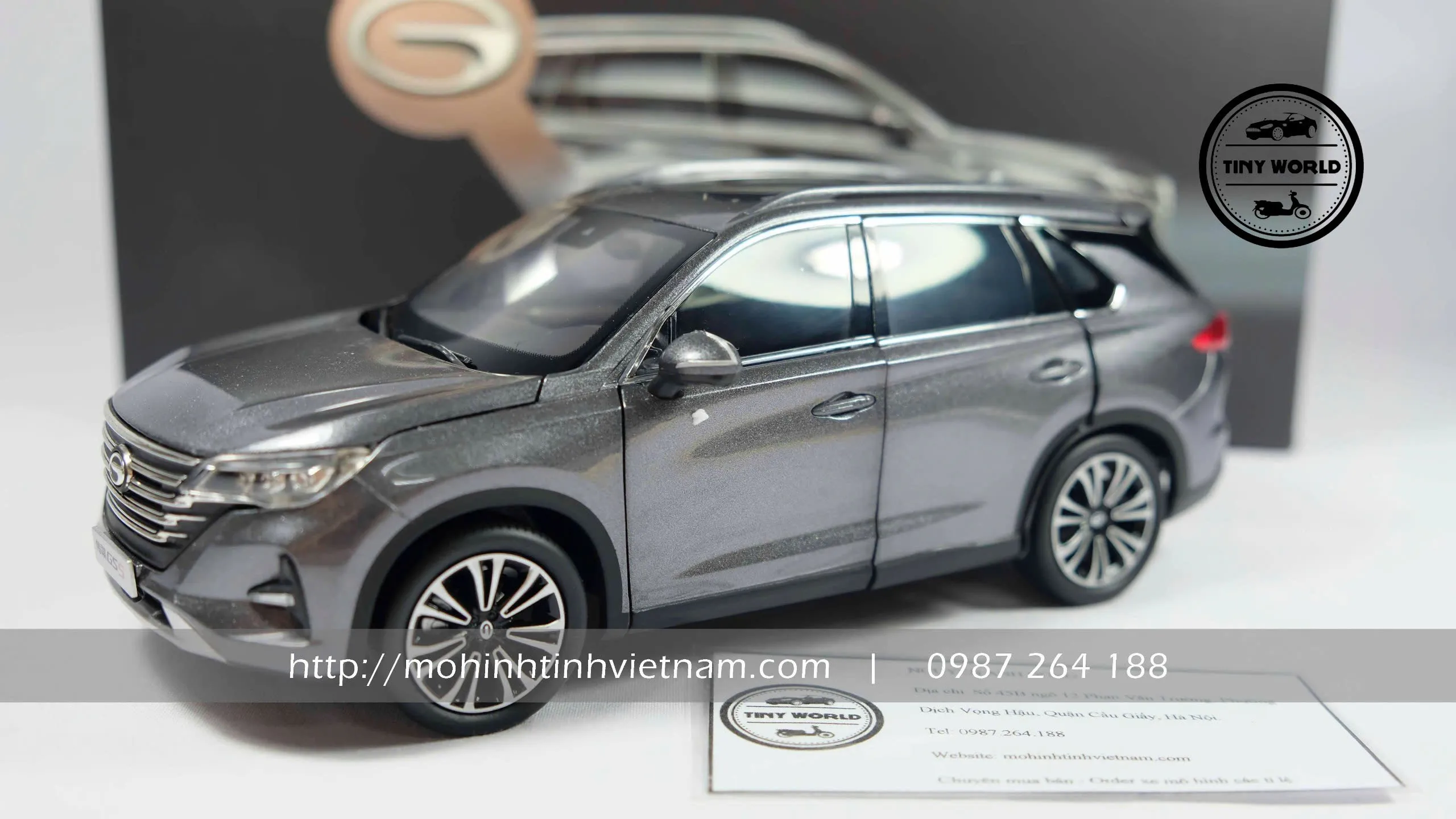 MÔ HÌNH Ô TÔ TRUMPCHI GS5 (XÁM) 1:24 DEALER