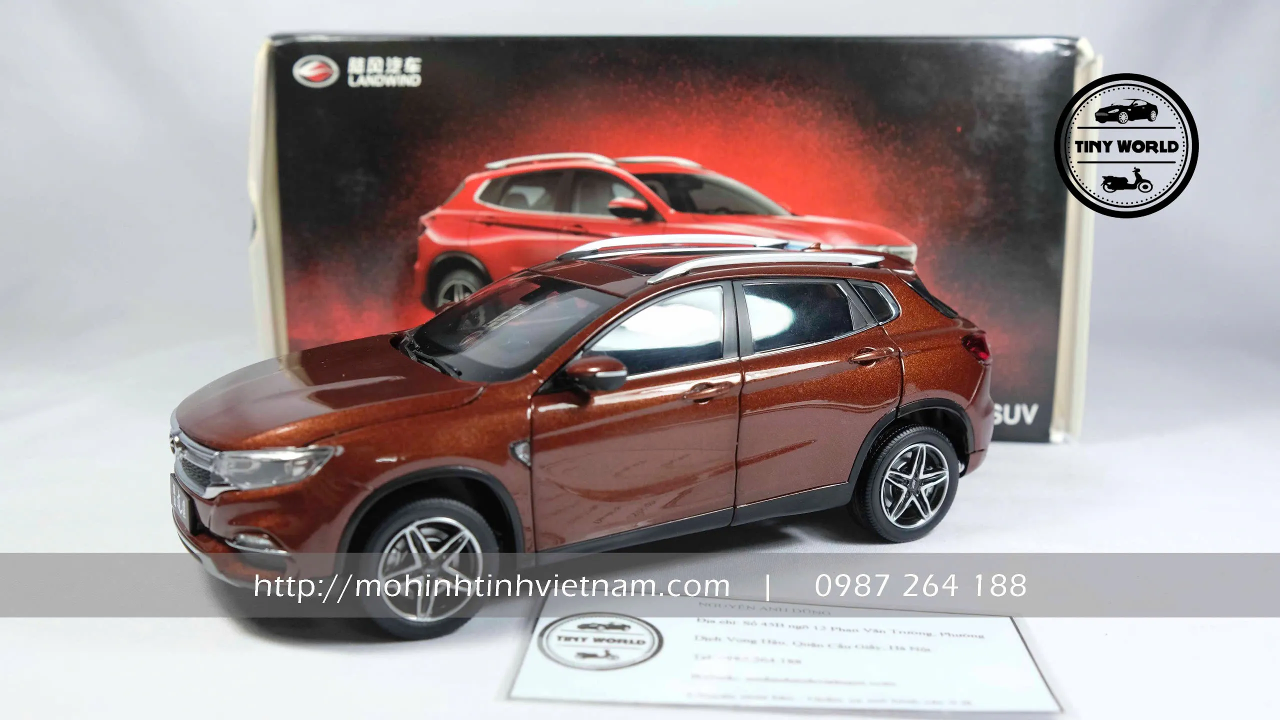 MÔ HÌNH Ô TÔ LANDWIND (NÂU) 1:24 DEALER