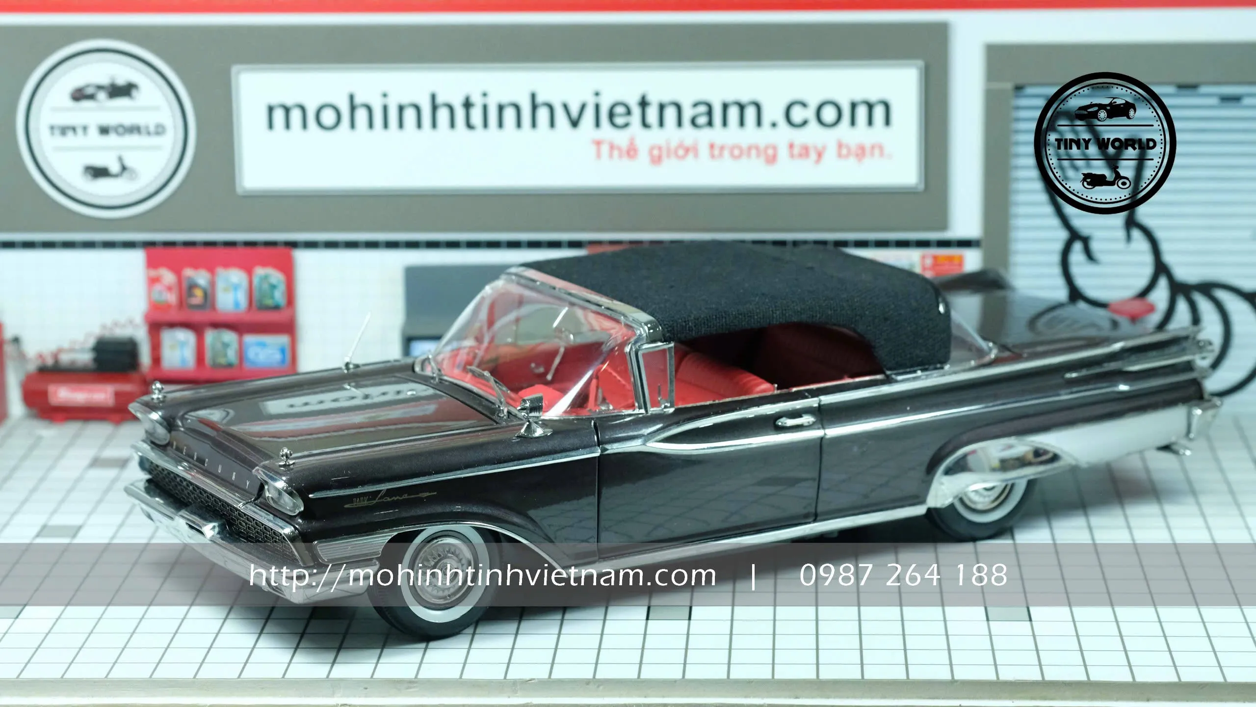 MÔ HÌNH Ô TÔ MERCURY PARK LANE 1959 (ĐEN) 1:18 SUNSTAR