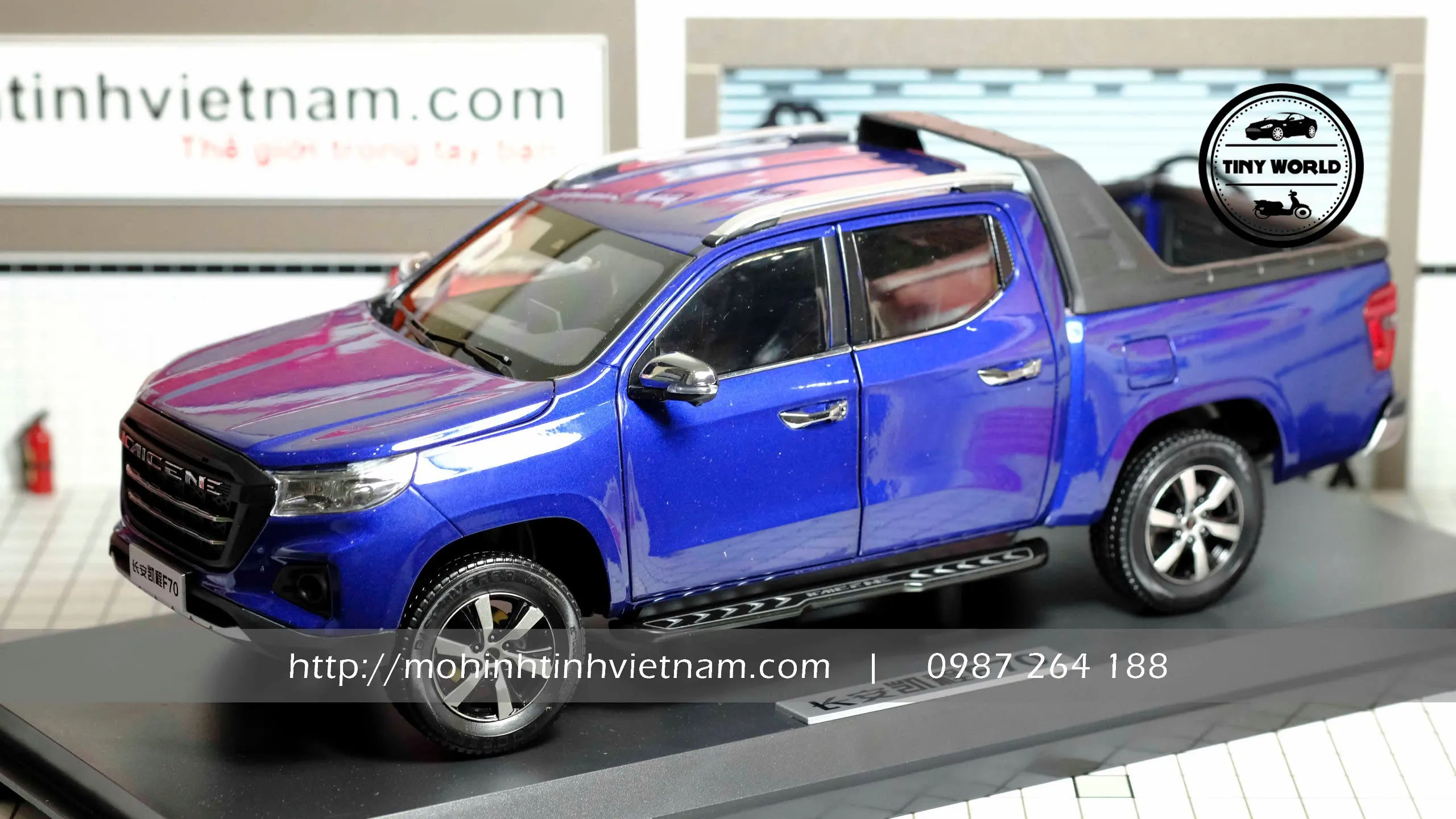 MÔ HÌNH Ô TÔ CHANGAN KAICENE F70 (XANH) 1:18 DEALER
