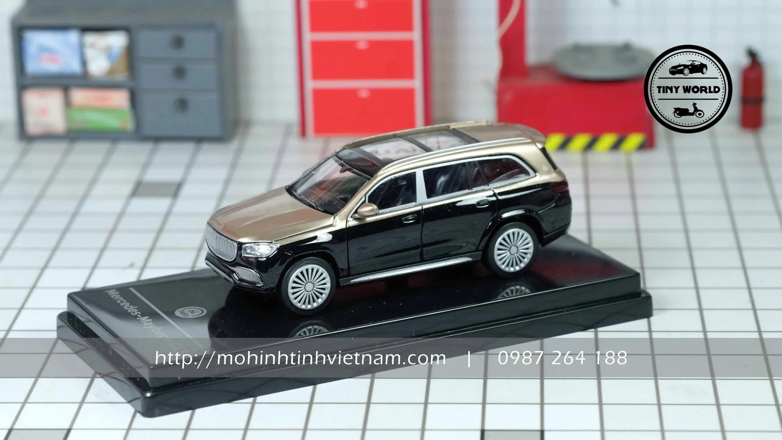 MÔ HÌNH Ô TÔ MAYBACH GLS 600 (ĐEN) 1:64 PARA64