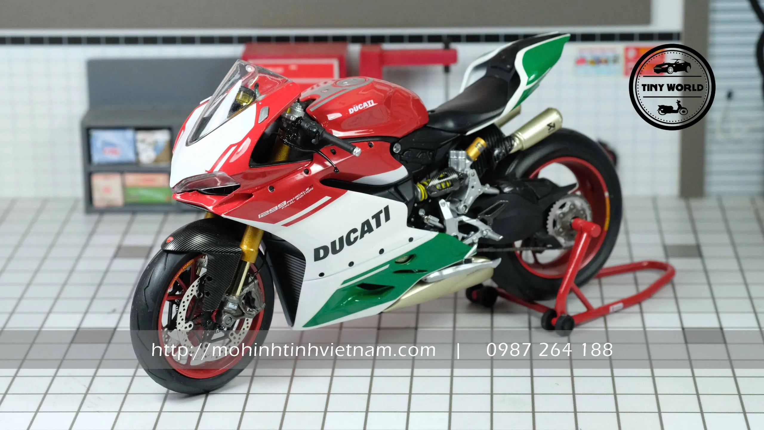 MÔ HÌNH XE MÁY DUCATI PANIGALE 1299S (ĐỎ) 1:12 MY COLLECTION