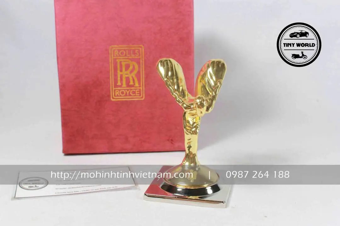 MÔ HÌNH LOGO ROLLS-ROYCE (VÀNG) 1:1