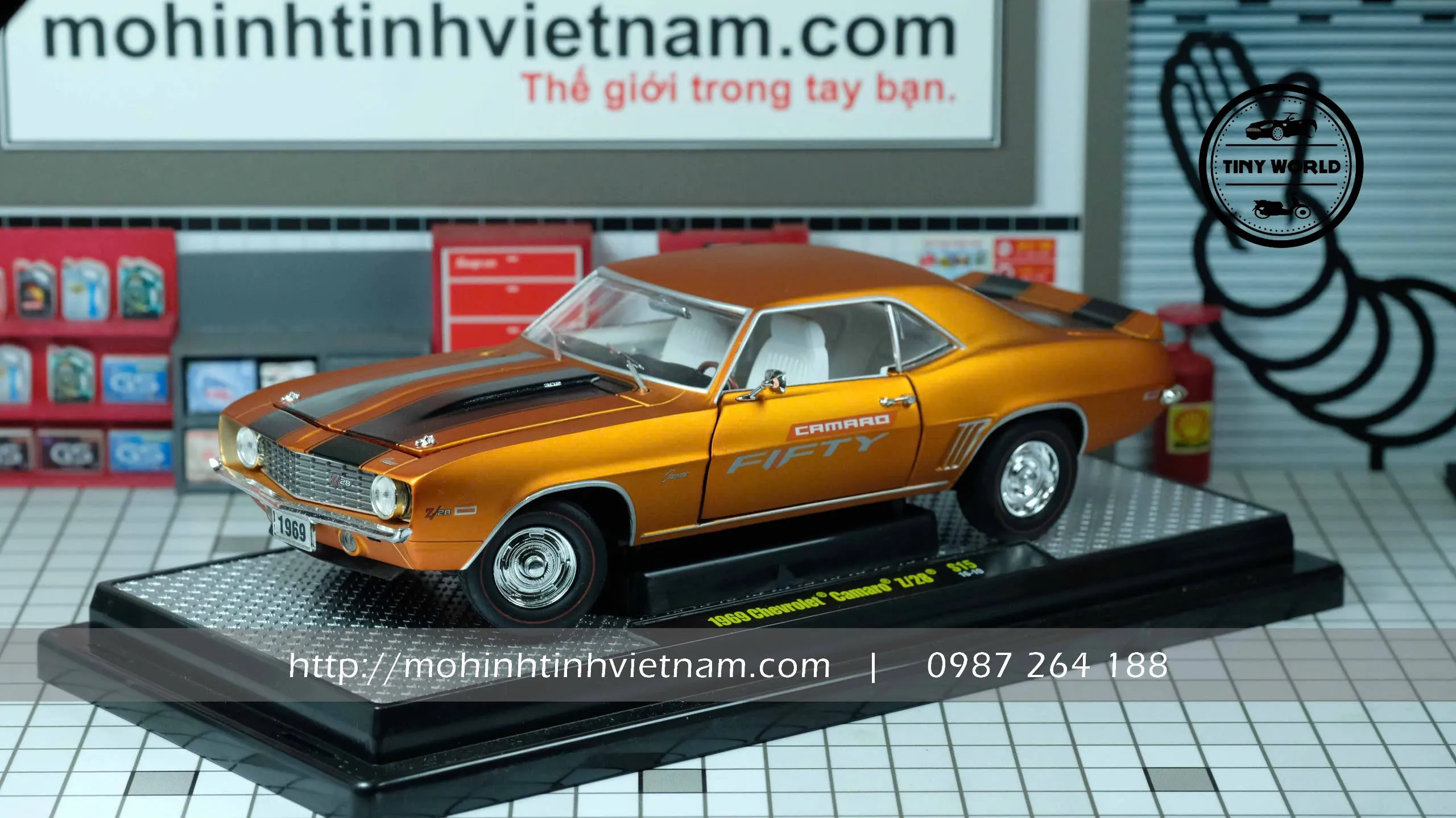 MÔ HÌNH Ô TÔ CHEVROLET CAMARO Z28 1969 FOOSE (CAM) 1:24 M2 MACHINES
